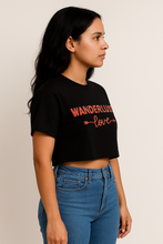 Lade das Bild in den Galerie-Viewer, Bio-ethisches, luxuriöses, übergroßes Crop-Top – Schwarz